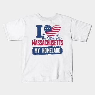 Massachusetts my homeland Kids T-Shirt